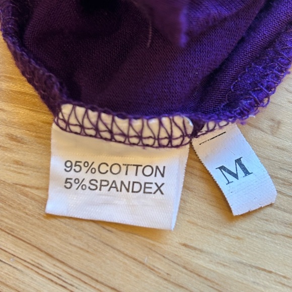 Purple Short Sleeve Maxi Dress - Size M - Picture 4 of 6